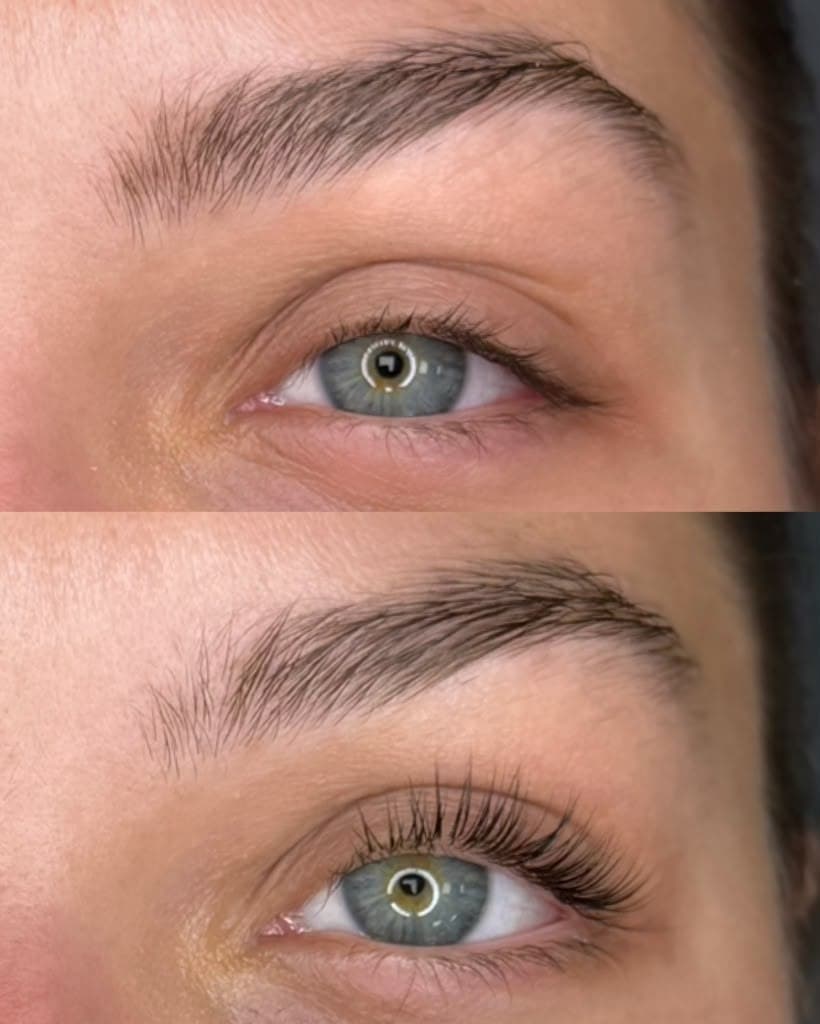 Lash Lifts before and after